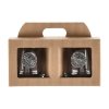 Szklanki do whisky Golden Fox Diamond Deer Gold zdobione odlewanym elementem 2 szt.